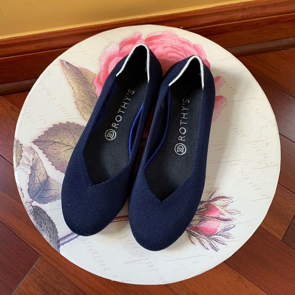Rothy’s Navy Blue Flat Shoes
